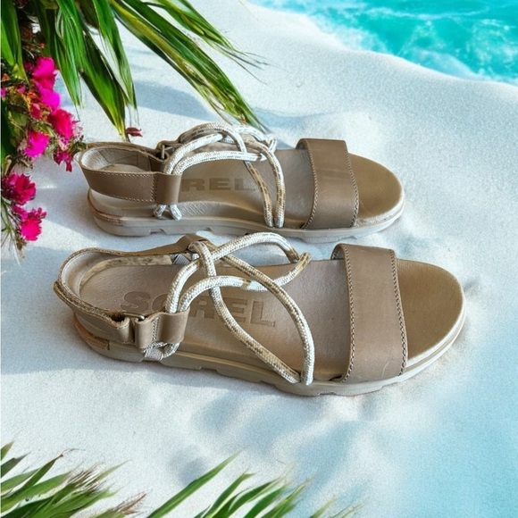 Women’s Sorel Torpedaii Rope Sandal. Sandy Tawny Fawn. Excellent Condition. - Picture 3 of 6